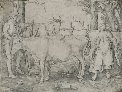 The Milkmaid by Lucas van Leyden